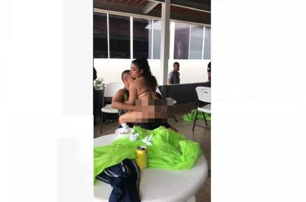 Las imágenes que circulan en redes sociales.