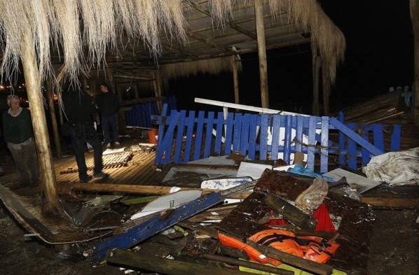 Destrozos del terremoto del miércoles en Chile.