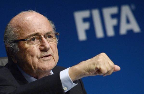 Blatter presidente actual de la FIFA .