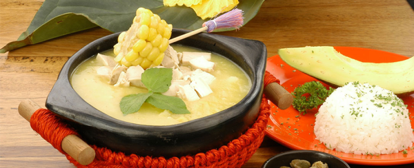 Ajiaco colombiano.