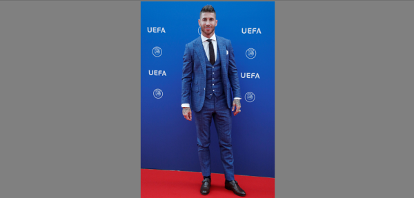 El defensa español del Real Madrid Sergio Ramos.