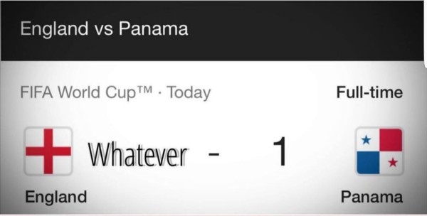 Lluvia de memes luego del partido entre Panamá vs Inglaterra