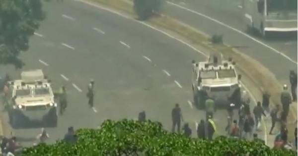 Tensión en las calles de Caracas&nbsp;