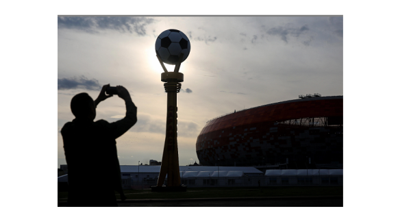 Dan la bienvenida a 'La Sele' en uno de los estadios en los que jugará en Rusia