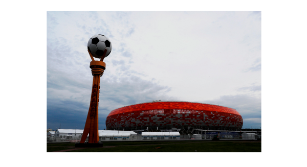 Dan la bienvenida a 'La Sele' en uno de los estadios en los que jugará en Rusia