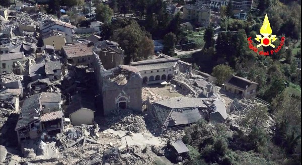 Italia, con un centro sísmico activo y otras zonas con actividad de fondo&nbsp;