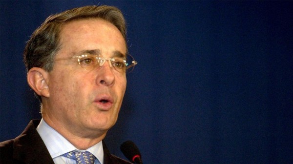 Expresidente de Colombia Alvaro Uribe .