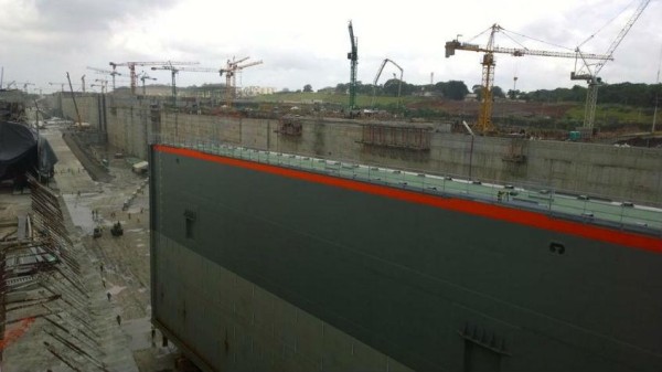 Compuerta del tercer juego de esclusas del Canal de Panamá.