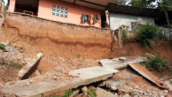 En noviembre del 2013 se dieron los deslizamientos.