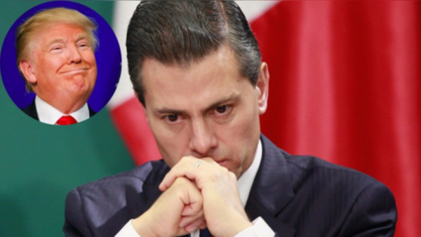 Donald Trump, presidente de EE.UU. y homólogo de México, Enrique Peña Nieto. .