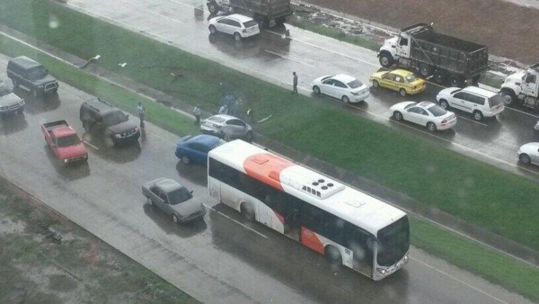 Generó un gran tranque.