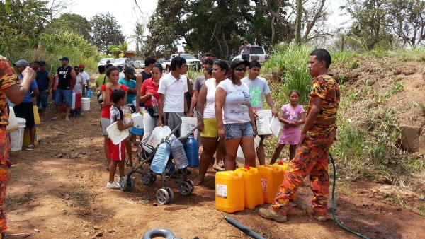 Cuatro días permanecieron sin agua.