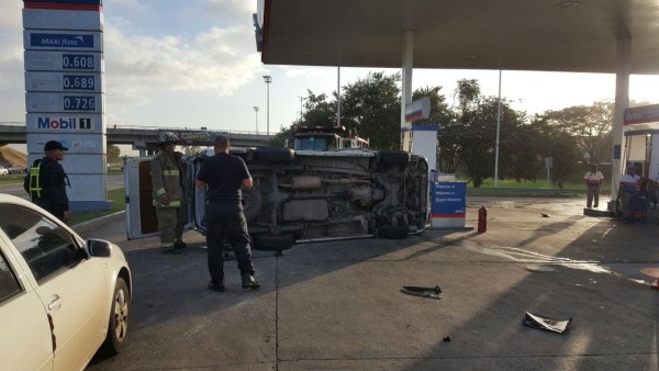 Momentos del accidente en la 24 de diciembre.