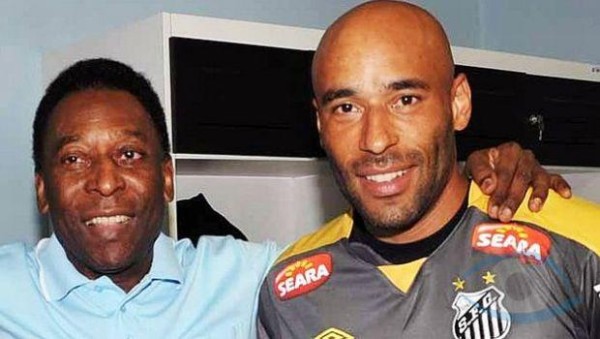 Pelé y su hijo Edson Cholbi do Nascimento.