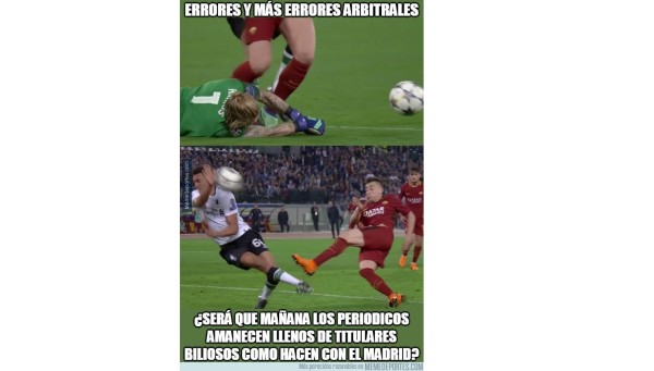 Liverpool cae ante la Roma y lluven los memes