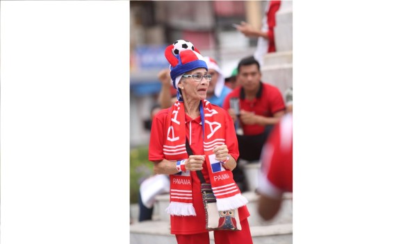 La celebración del segundo gol de Panamá en el Mundial de Rusia