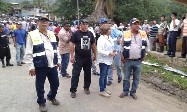 Protestas de residentes de la comunidad del Valle de Riscó en el distrito de Changuinola, provincia de Bocas del Toro.