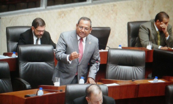 El diputado Raúl Pineda en la Asamblea Nacional.