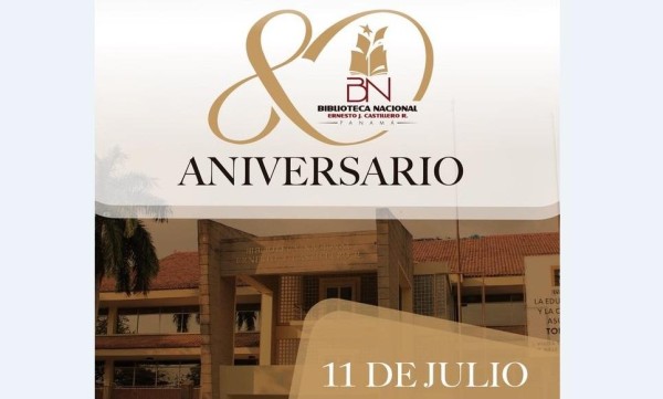 Biblioteca Nacional celebra su 80 aniversario este lunes 11 de julio