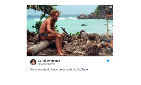 Los mejores memes que dejó la caída de Youtube, ayer