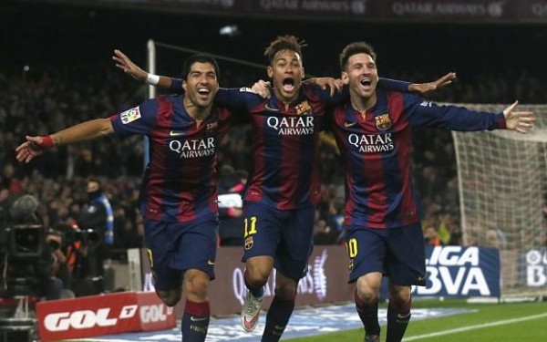 Messi, Neymar y Luis Suárez.