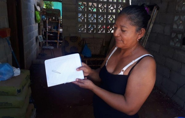 Milla Uribe dibujó cómo veía el objeto.