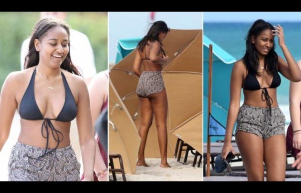 Sasha Obama disfrutó de unas vacaciones.