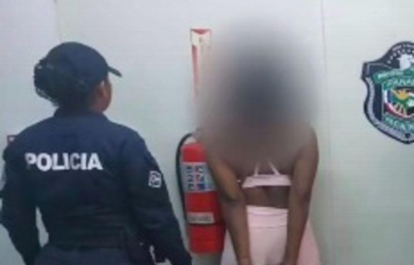 Una de las personas detenidas.