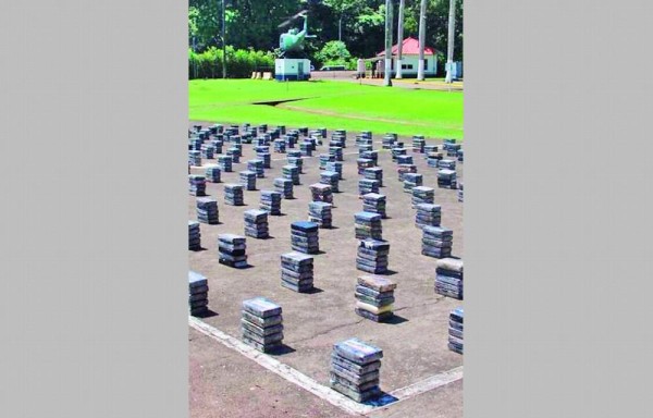 Uno de los cargamentos de cocaína decomisada a colombianos en Panamá