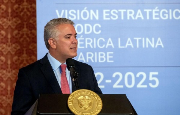 Iván Duque, durante el lanzamiento de la nueva estrategia para combatir el narcotráfico en el Sur.