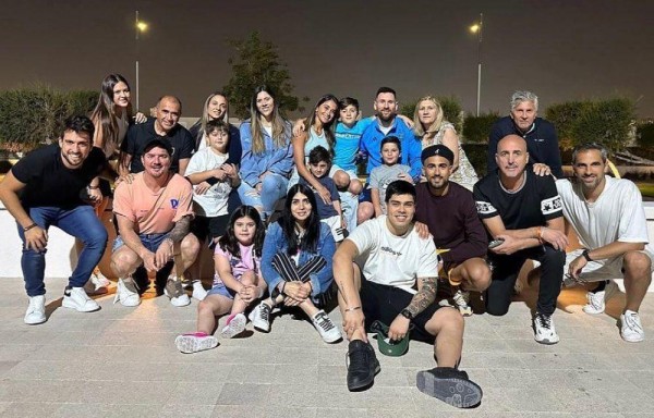 ¡Qué familión! Messi pasa tiempo con su gente antes de la final