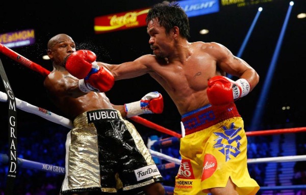 El año pasado, Manny se enfrentó a Floyd Mayweather.