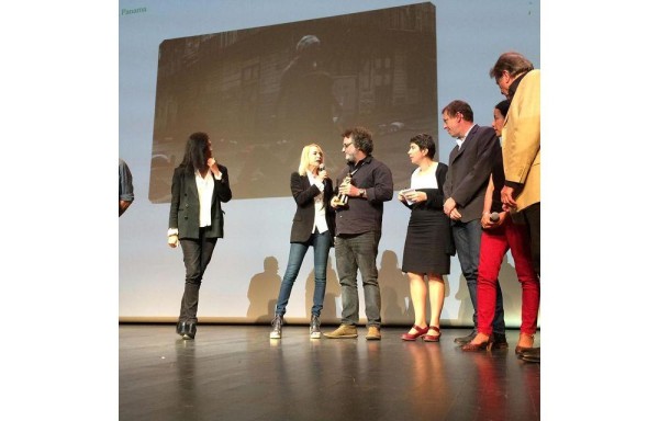 Abner Benaim, en la entrega del premio del festival.