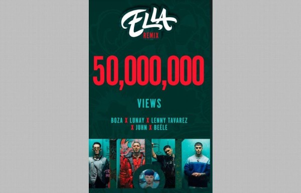 Boza tiene 50 millones de vistas por ‘Ella'