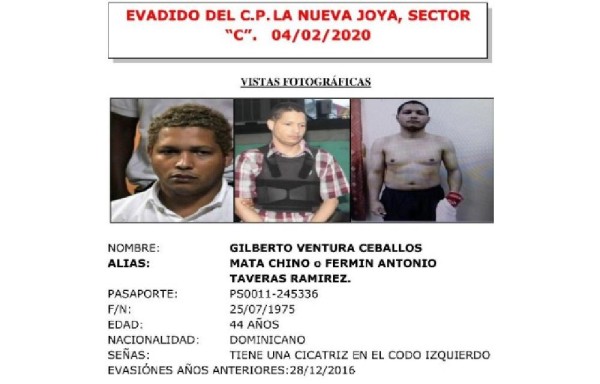 Por segunda vez, Ventura Ceballos se evade de La Nueva Joya