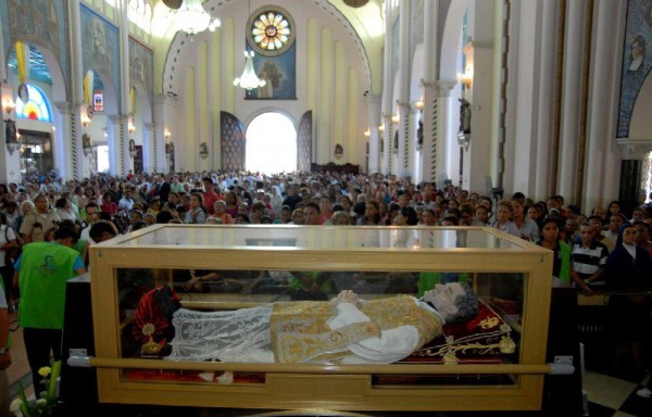 La reliquia permanece en la basílica menor de Don Bosco