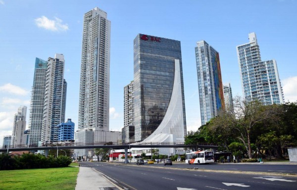 El área bancaria de la ciudad capital.