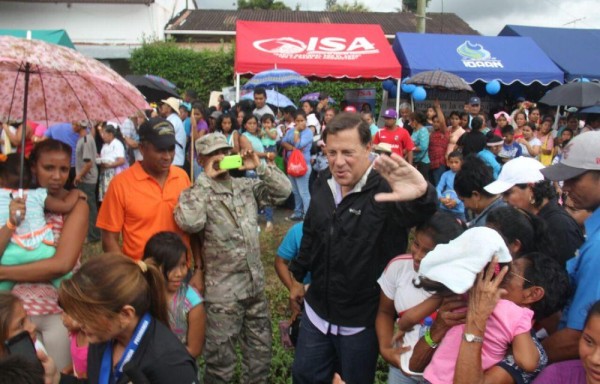 La visita del presidente Juan Carlos Varela era muy esperada por la comunidad antonera.