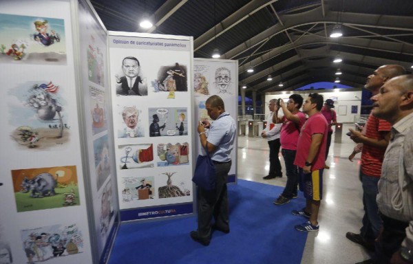 120 caricaturas participan en la exposición.
