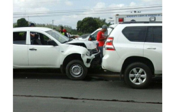 Conductora del ‘pick-up' salió lesionada del accidente en Penonomé.