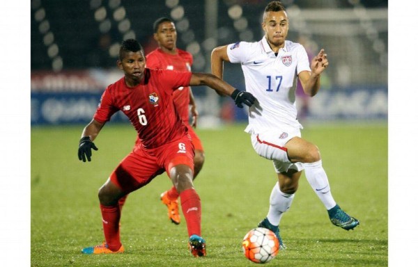 Fidel con la selección de Panamá.