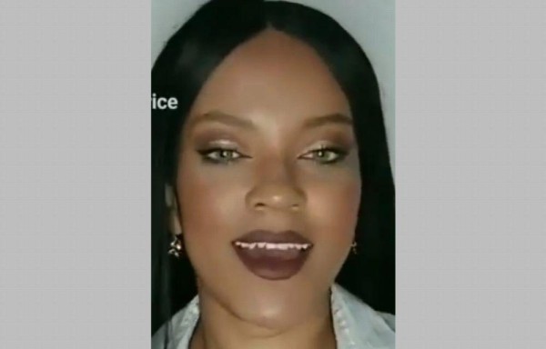 Rihanna queda sorprendida con su doble brasileña