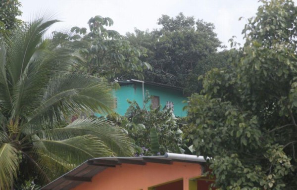 Vista de la residencia de Luis.