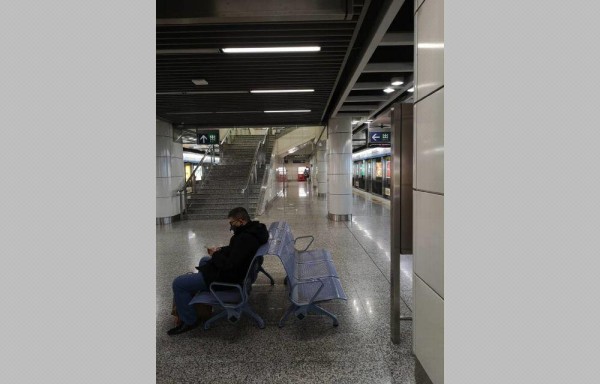 Metro de Nanjing el 29 de enero.