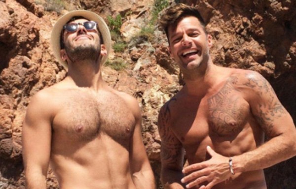 Ricky Martin y su futuro marido, el sirio Jwan Yosef.