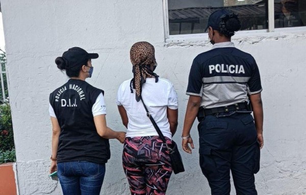 Aprehendida en La Chorrera este viernes.