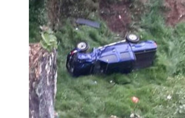 Así terminó el auto en que iba Samudio.