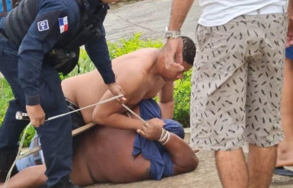 Residentes de Arraiján se unieron y capturaron a dos ladrones