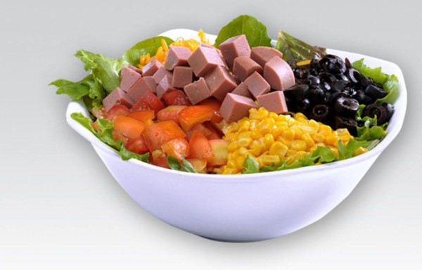 Jamonilla con vegetales mixtos