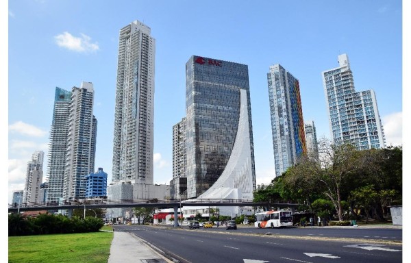 El área bancaria de la ciudad capital.